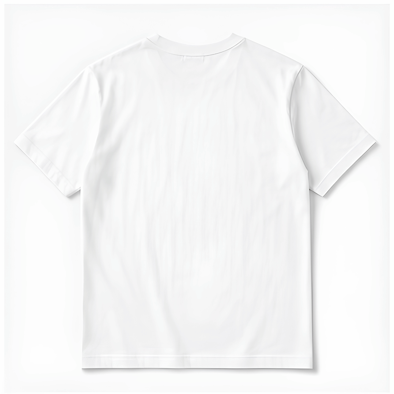 Plain white t-shirt on a white background