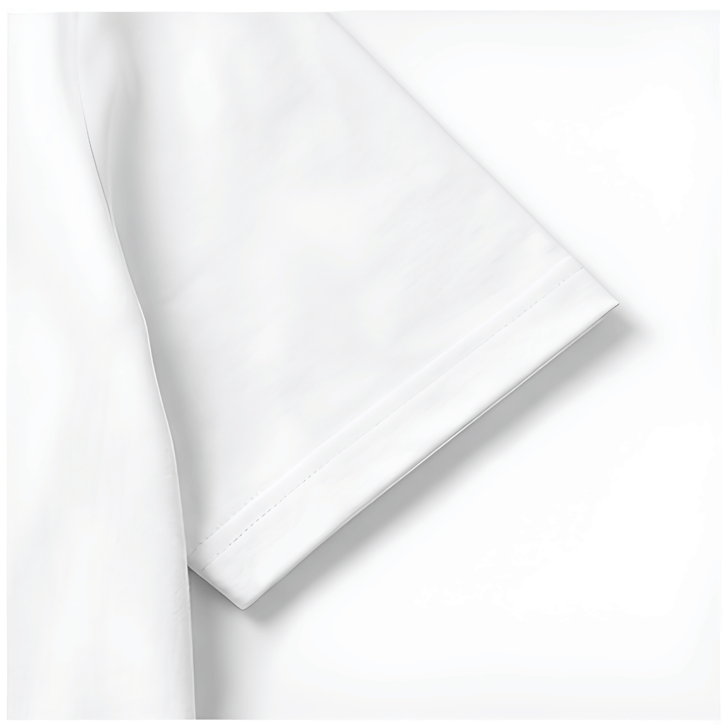 Two white sheets of paper on a white background