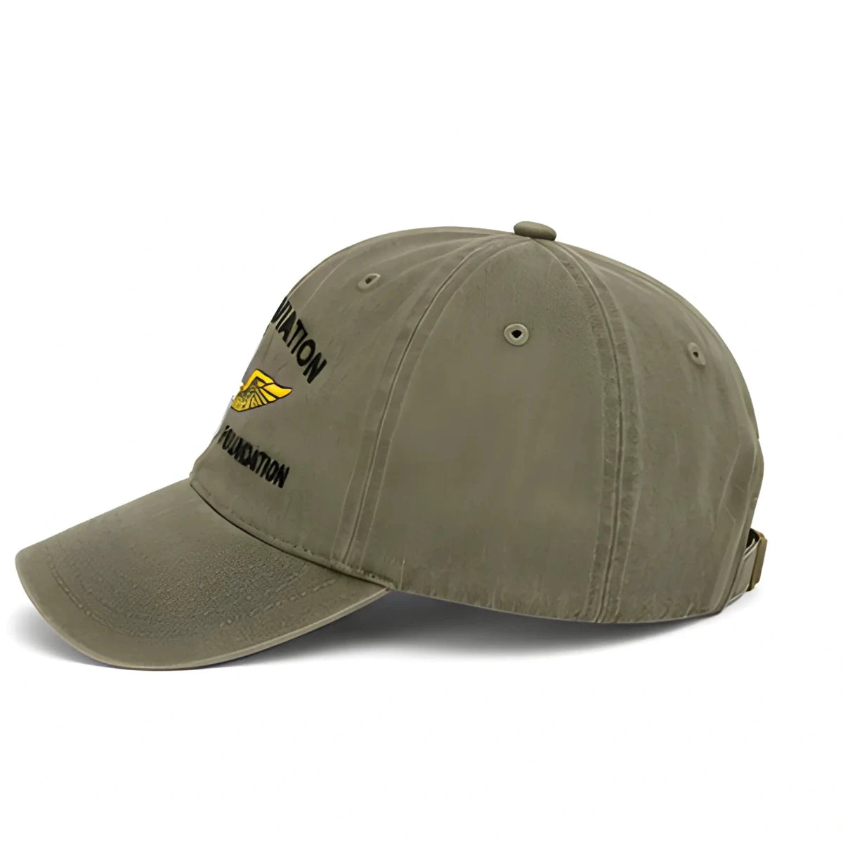 Green Army Aviation Heritage Foundation Dad Hat - SearchPify - Green cap with a logo on a white background