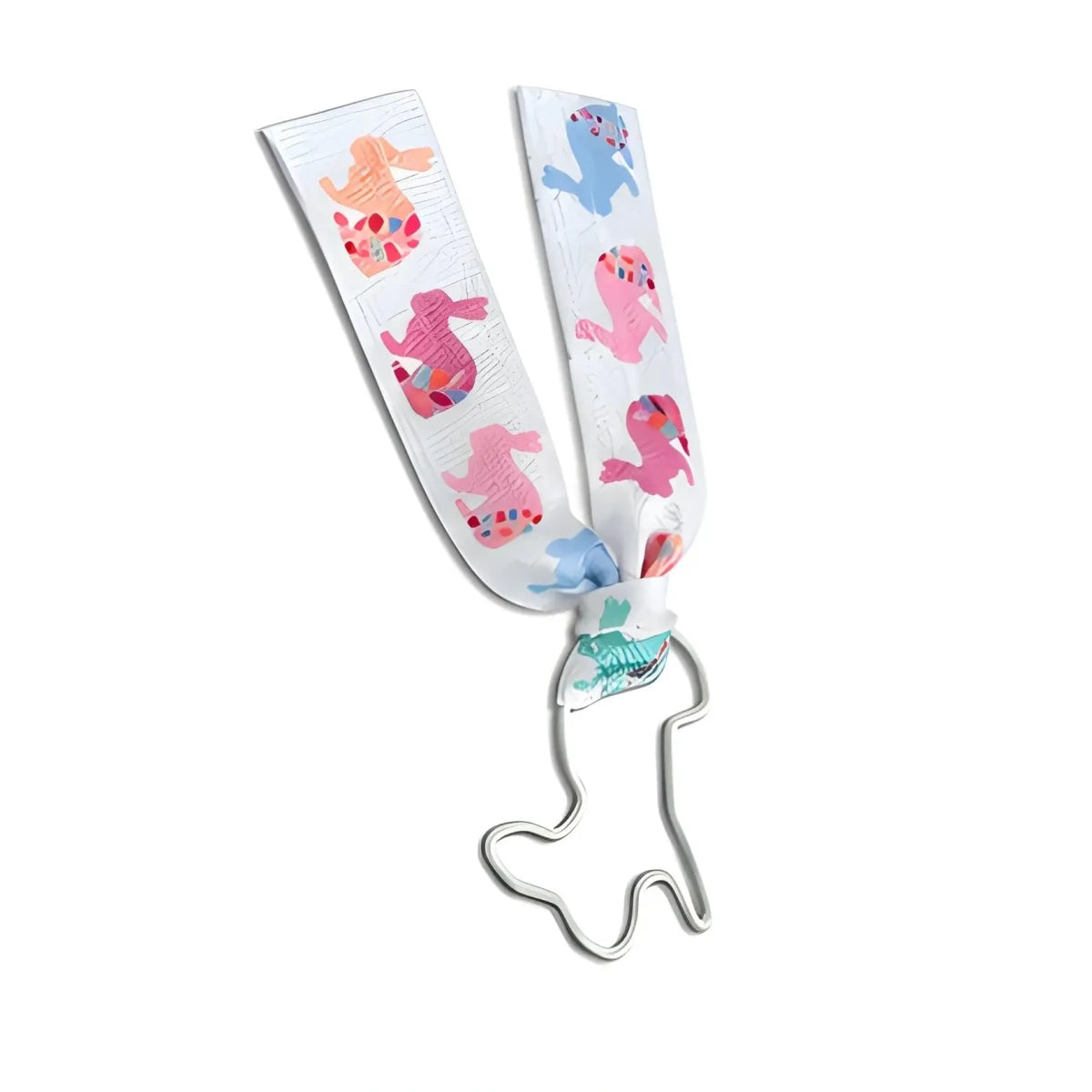 Animals Paperclip Bookmark - White Bunny - SearchPify - Lanyard with cartoon character design on a white background