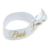 Bridal Hair Tie - White and Gold Bride - SearchPify - Bridal Hair Tie - White and Gold Bride