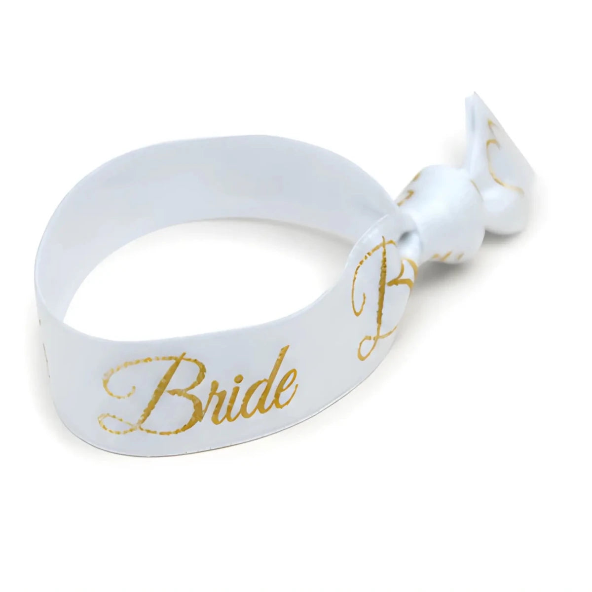 Bridal Hair Tie - White and Gold Bride - SearchPify - Bridal Hair Tie - White and Gold Bride