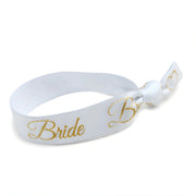 Bridal Hair Tie - White and Gold Bride - SearchPify - Bridal Hair Tie - White and Gold Bride