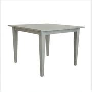 Gray dining table on a white background