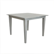 White square table on a white background