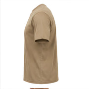 Tan t-shirt on a white background