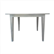 The Windermere Square Dining Table - SearchPify - White wooden table on a white background