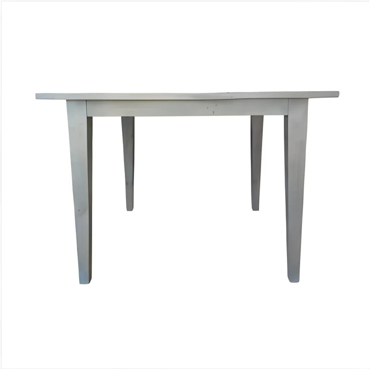 The Windermere Square Dining Table - SearchPify - White wooden table on a white background